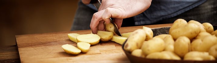 Potato Cooking Cutting